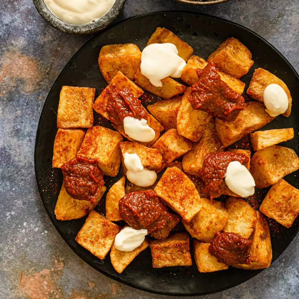 Healthy Spanish Patatas Bravas