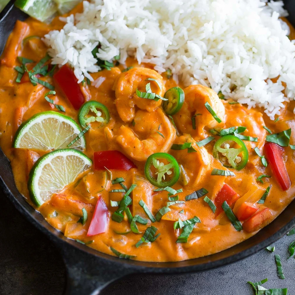 Keto Thai Coconut Shrimp Curry