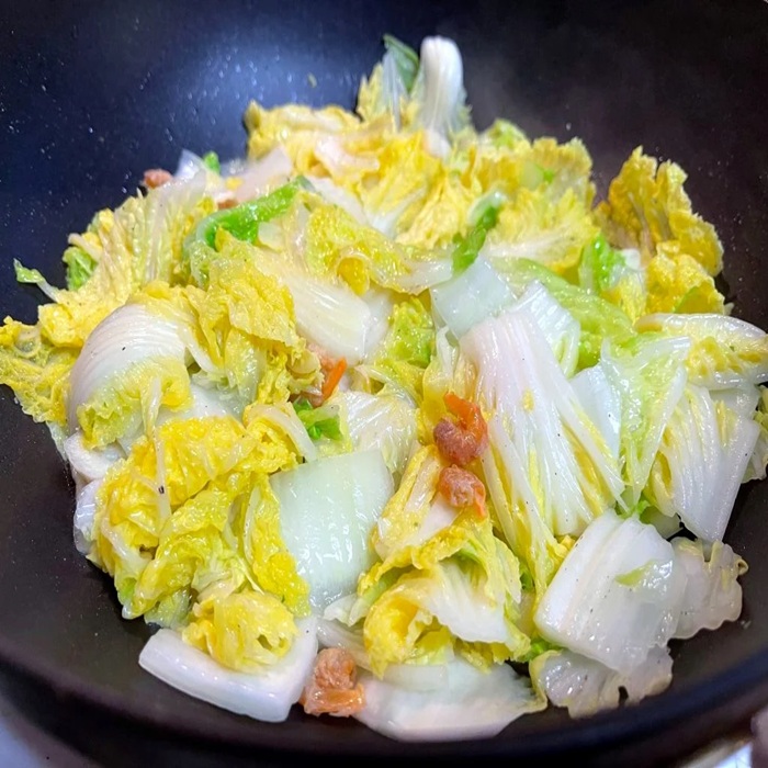 Keto Napa Cabbage with Dried Shrimp