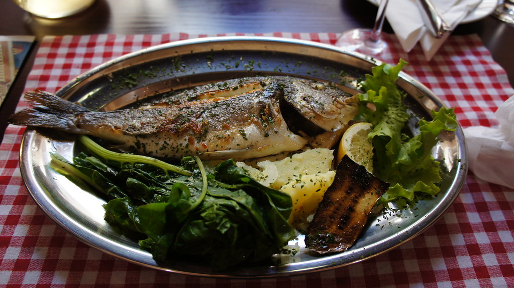 Whole Grilled Mediterranean Sea Bream with Lemon & Rosemary