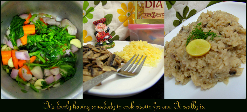 Risotto Cremoso de Cogumelos Silvestres com Frango Grelhado