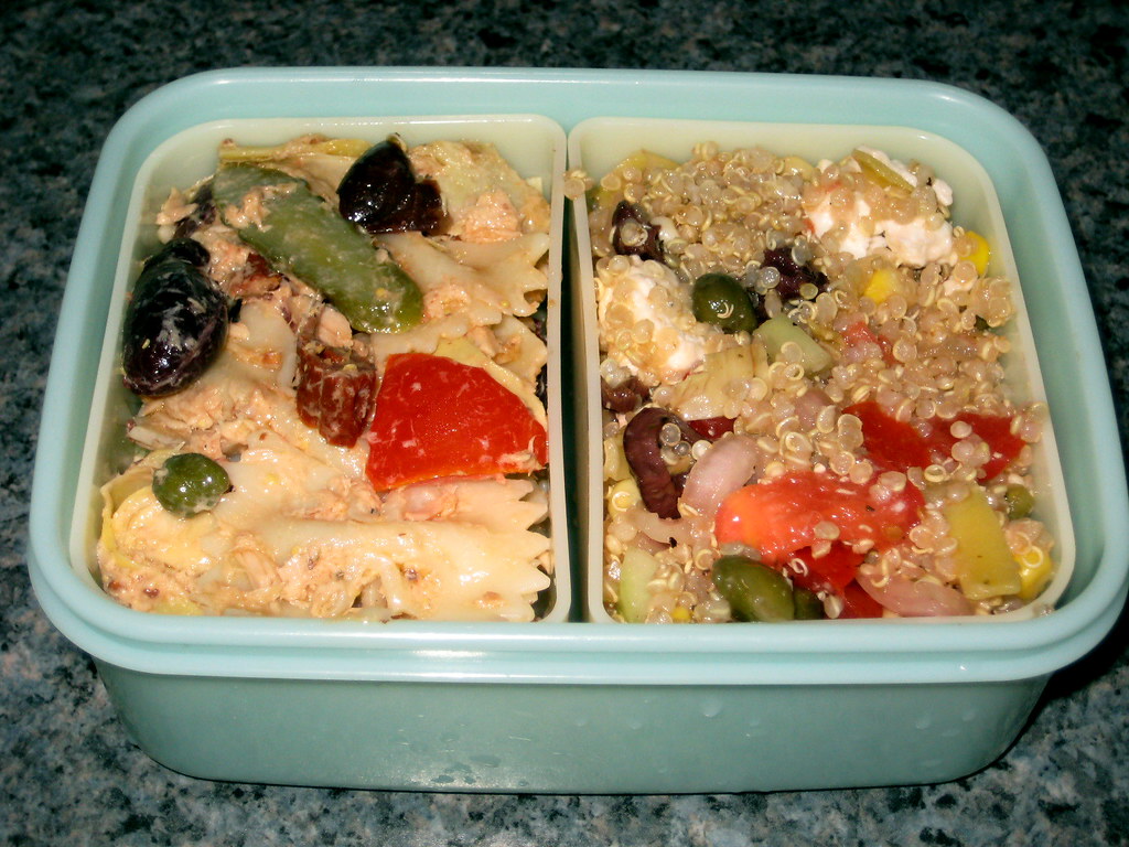 Ensalada de Quinoa con Atún, Maíz Dulce y Huevo Mollet