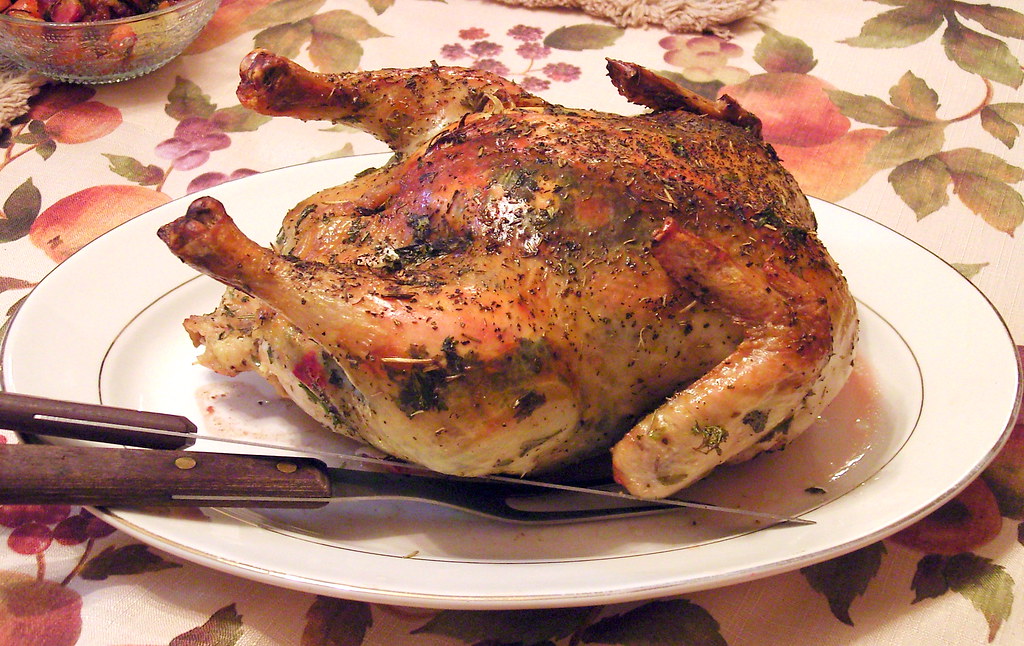 Herb-Roasted Chicken Breast with Crispy Paprika Potatoes & Green Salad